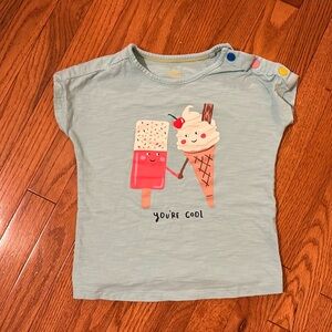 Boden 7/8 Girls Ice Cream shirt VGUC